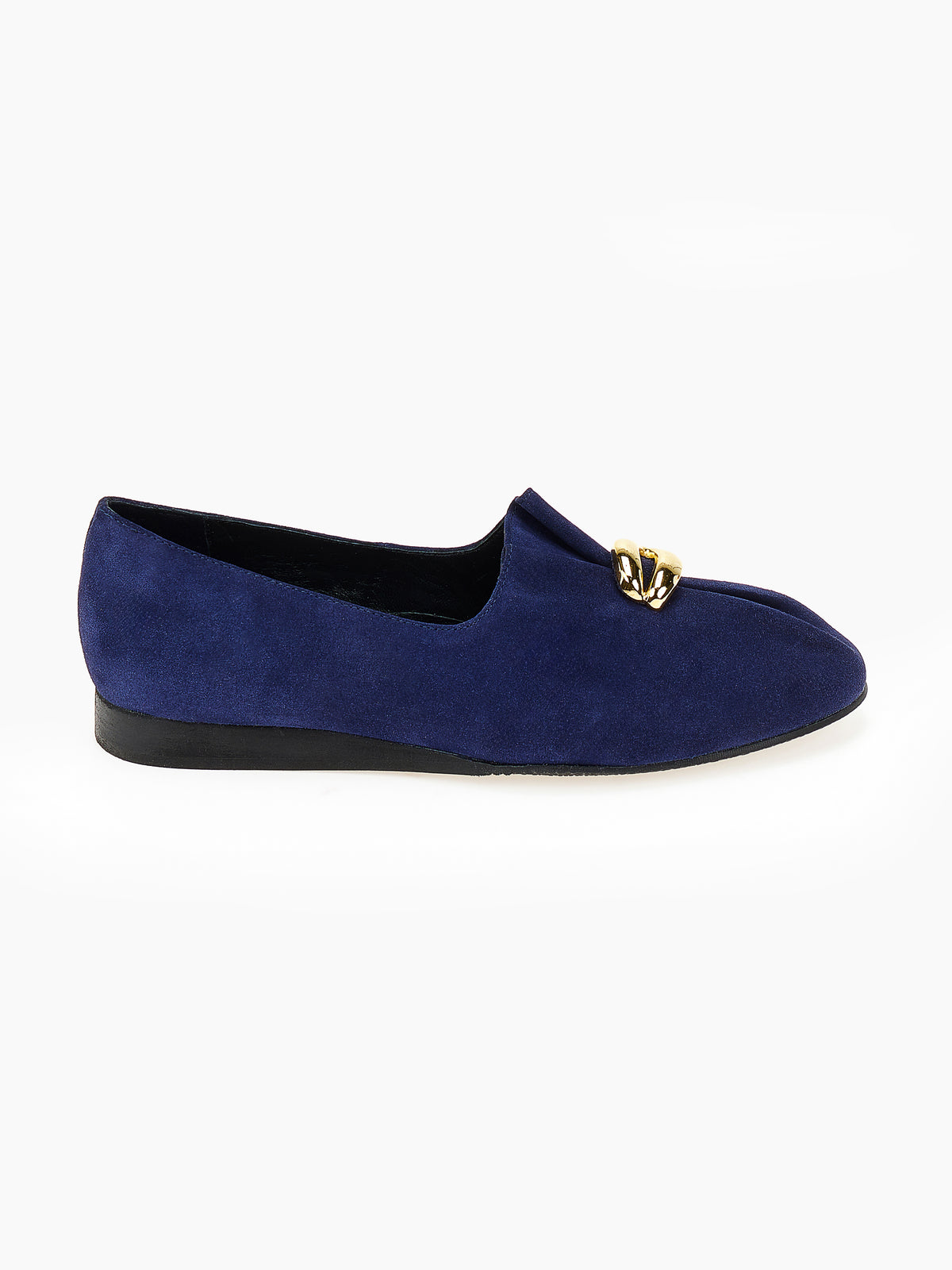 DORE | Loafers Καστόρι με Χρυσό Στολίδι | Μπλε Navy