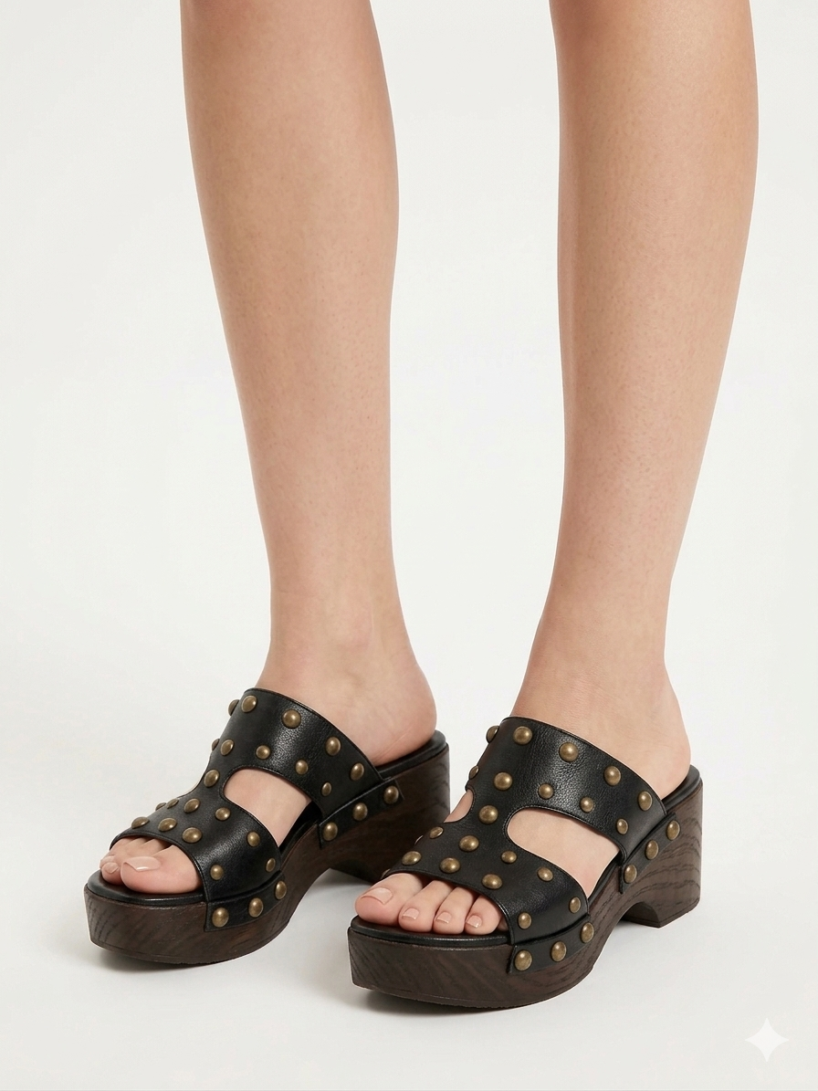 DORE | Mules Clogs με Τρούκς | Μαύρο