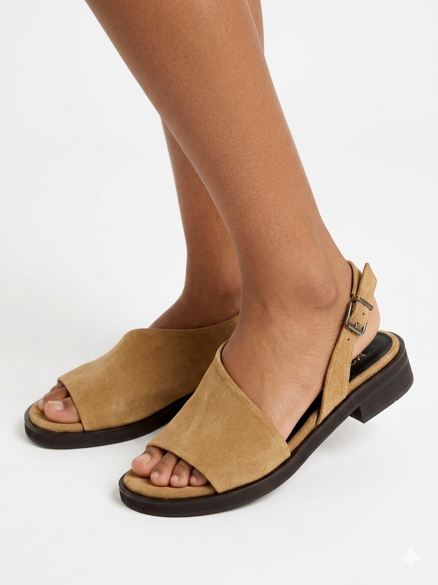 DORE | Πέδιλα Slingback | Καμηλό
