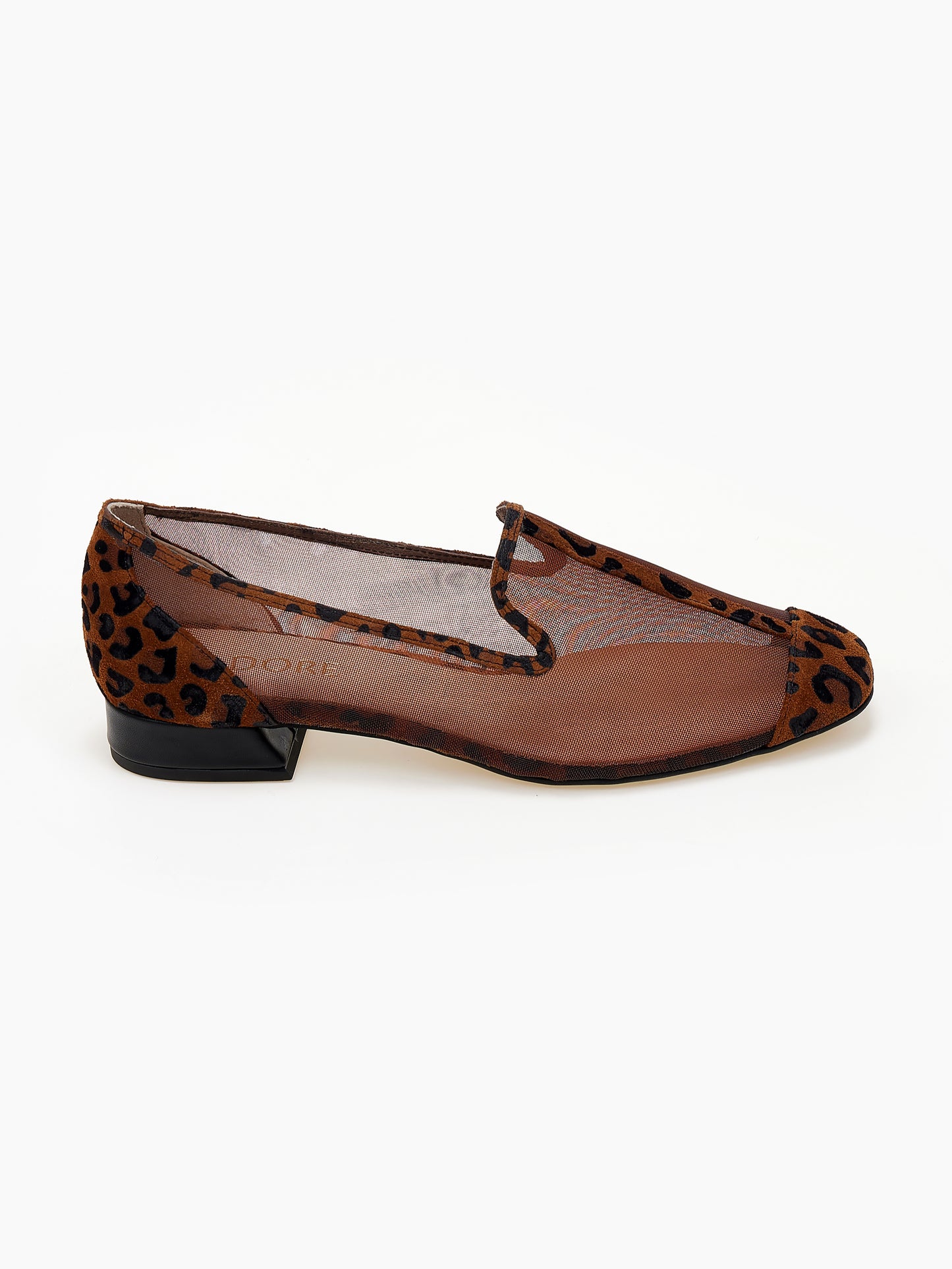 DORE | Loafers Mesh & Leopard Print | Καφέ / Μαύρο