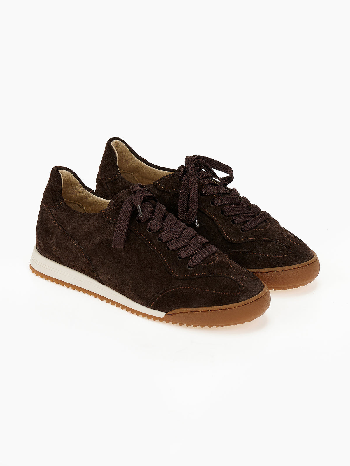 DORE | Sneakers Καστόρι Retro | Καφέ Σκούρο