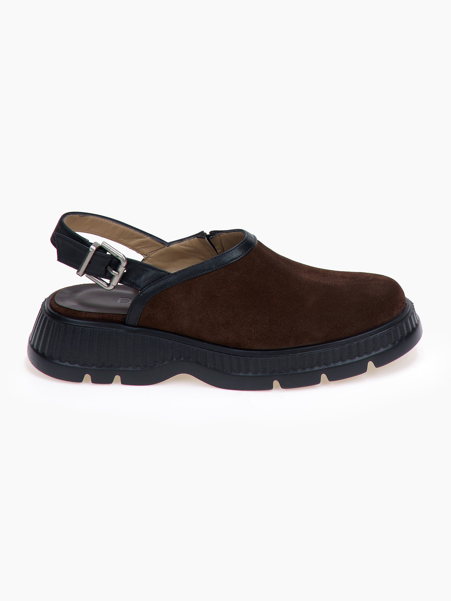DORE | Clog Πέδιλα Flatform - Σοκολατί/Μαύρο