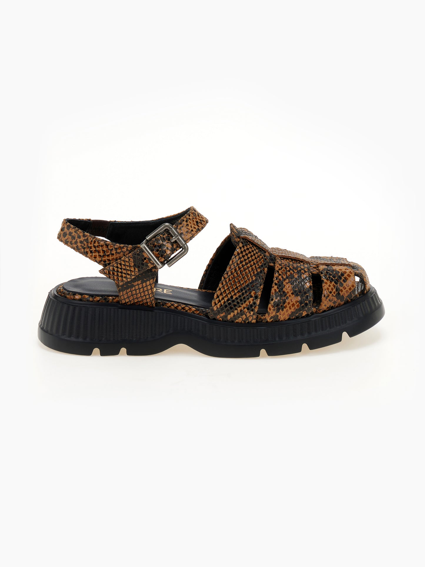 DORE | Πέδιλα Fisherman | Καφέ Snake Print
