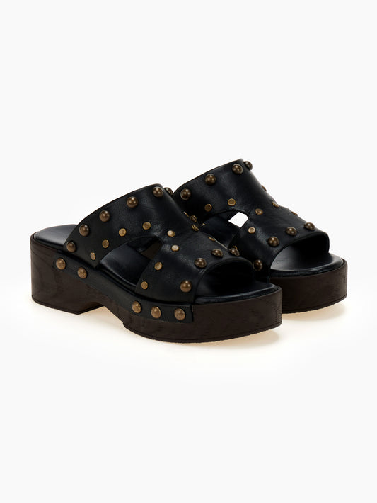 DORE | Mules Clogs με Τρούκς | Μαύρο