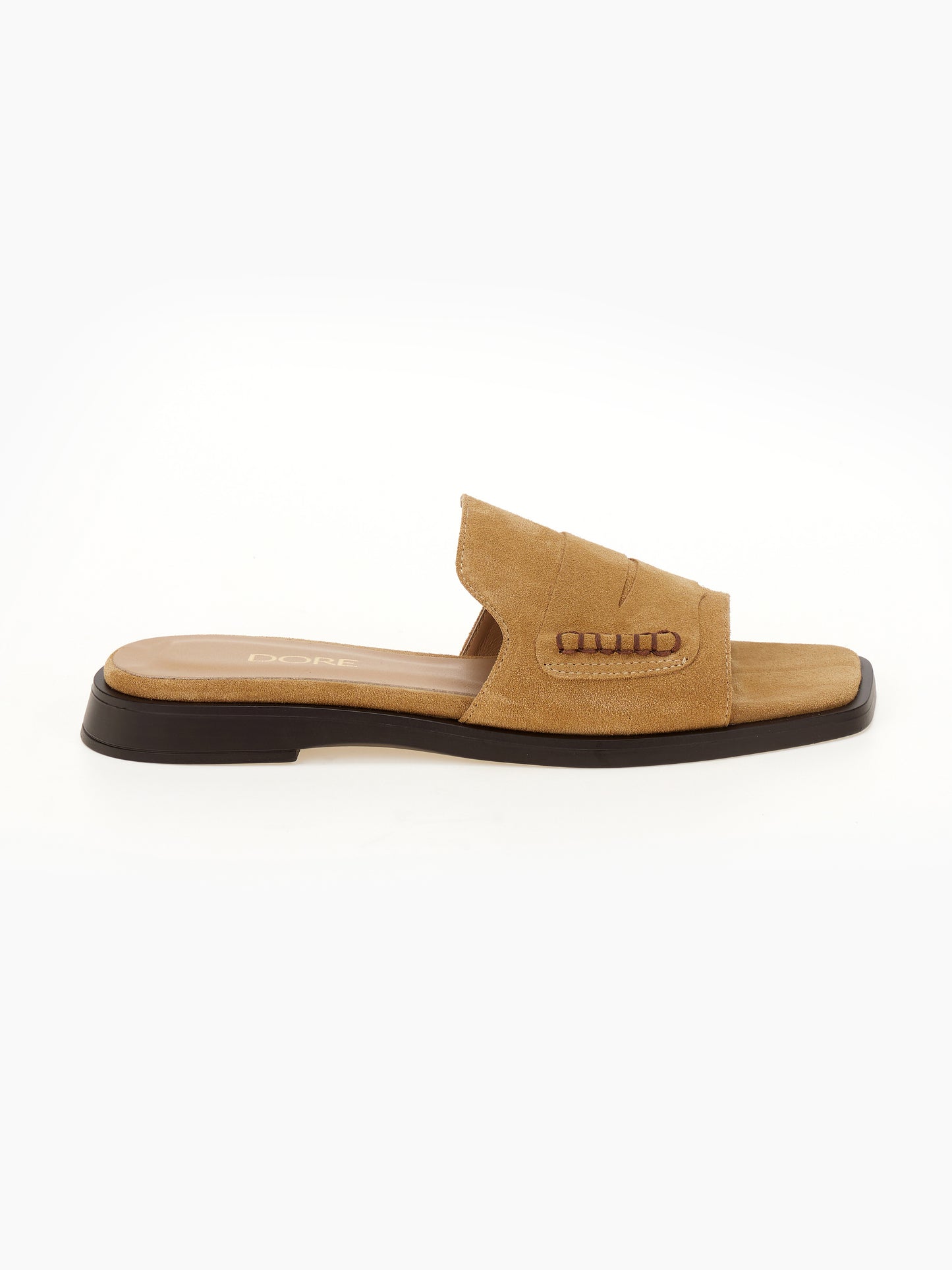 DORE | Mules Loafer Flat | Καμηλό
